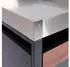 Proregal Mülltonnenbox 2er Mit Pflanzkasten 125x132x80cm Anthrazit Kirsche-Holzoptik Dunkelbraun Erweiterbar