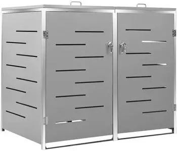 Deluke JAGU Edelstahl 2 x 240L 115,5x138x77,5cm Grau