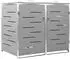 Deluke JAGU Edelstahl 2 x 240L 115,5x138x77,5cm Grau