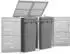 Deluke JAGU Edelstahl 2 x 240L 115,5x138x77,5cm Grau