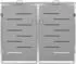 Deluke JAGU Edelstahl 2 x 240L 115,5x138x77,5cm Grau