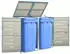 Deluke JAGU Edelstahl 2 x 240L 115,5x138x77,5cm Blau