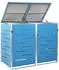 Deluke JAGU Edelstahl 2 x 240L 115,5x138x77,5cm Blau