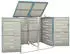 Deluke JAGU Edelstahl 2 x 240L 115,5x138x77,5cm Blau