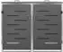 Deluke JAGU Edelstahl 2 x 240L 115,5x138x77,5cm Anthrazit