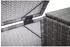 Proregal 3er-Mülltonnenverkleidung 110x195x66 cm Poly-Rattan 3x120L Grau