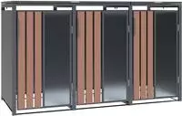 WESTMANN M&uuml;lltonnenbox "Status 3" BxTxH: 198x80x116 cm, f&uuml;r 3x240 L M&uuml;lltonnen