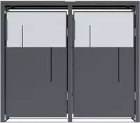 WESTMANN M&uuml;lltonnenbox "Tonus 2" BxTxH: 132x80x113 cm, f&uuml;r 2x240 L M&uuml;lltonnen
