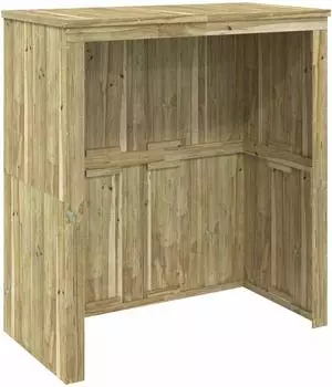 vidaXL Mülltonnenbox imprägniertes Kiefernholz (42042320)