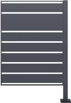 DEGAMO Lübeck Mülltonnenbox Erweiterungselement 85x120cm, Stahl anthrazit (10241)