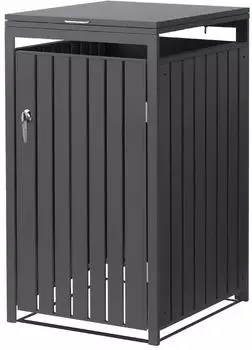ML-Design Mülltonnenbox 1er 240L, Stahl, anthrazit