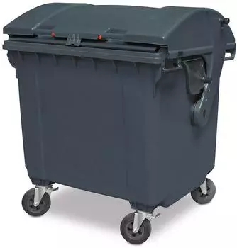BRB Großmüllbehälter 1100L, Runddeckel, PE-HD, anthrazit (34601)