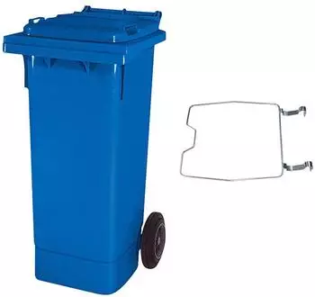 BRB MGB Mülltonne 80L mit Klemmring, blau