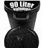BigDean Universal-Allzwecktonne mit Deckel, 90L, schwarz (717860)