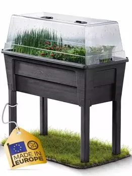 Ondis Victoria Hochbeet mit Gewächshaus, 50L, anthrazit