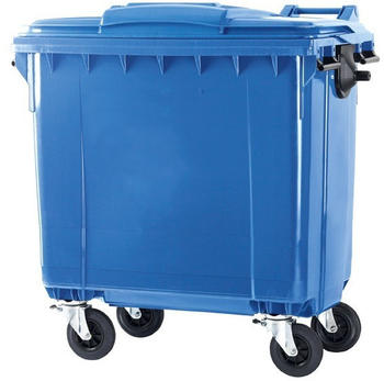 Vepa Bins Müllcontainer flacher Deckel 770 Liter blau