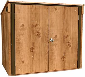 Duramax Mülltonnenbox Holz-Dekor Eiche 2 x 240 Liter