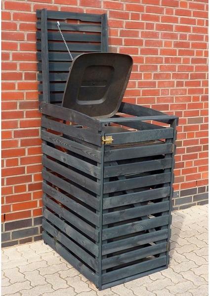 Promex Mülltonnenbox 1 x 120 Liter anthrazit