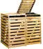 honigbraun: Weka Mülltonnenbox 2 x 240 Liter