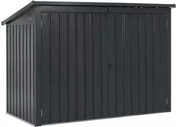 Juskys Mülltonnenbox Namur 3 x 120 Liter grau
