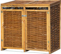 dobar M&uuml;lltonnenbox 2x240l, BxTxH: 137x83x132 cm