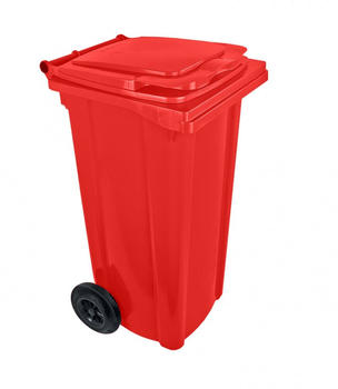 Bauer Mülltonne 120 l rot