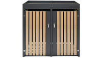 WESTMANN M&uuml;lltonnenbox "WMHHWTC-62" f&uuml;r 2x240 l, BxTxH: 134x84x125 cm
