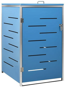 vidaXL Mülltonnenbox für 1 Tonne 69x775x115 cm Blau