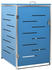 vidaXL Mülltonnenbox für 1 Tonne 69x775x115 cm Blau