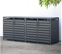 WESTMANN M&uuml;lltonnenbox "Kubus" Platz f&uuml;r 4x240 L M&uuml;lltonnen