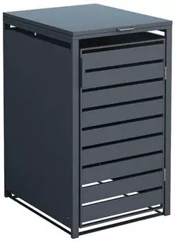 Westmann Kubus Metall Mülltonnenbox 240L Anthrazit