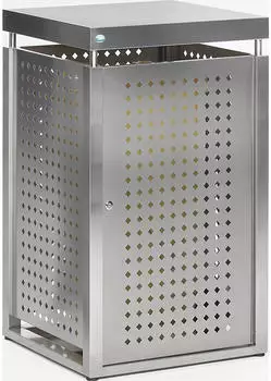 VAR M&uuml;llbeh&auml;lterschrank Edelstahl 120L