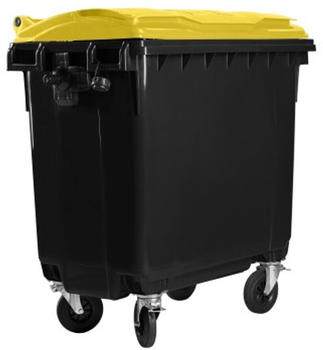 Bauer Müllcontainer 660L schwarz/gelb