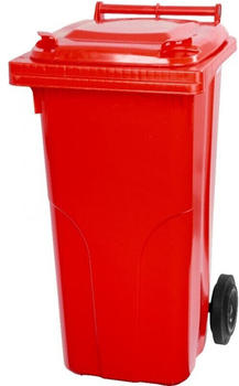 Proregal 2-Rad-M&uuml;lltonne MGB HDPE-Kunststoff 94,5x48x54cm 120L Rot