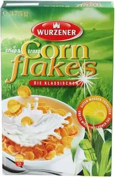 Wurzener Cornflakes crisp & cross, ohne Zuckerzusatz
