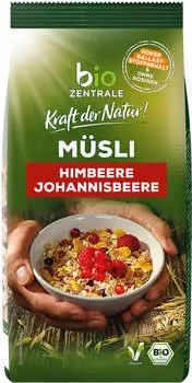 Bio Zentrale M&uuml;sli Himbeere Johannisbeere