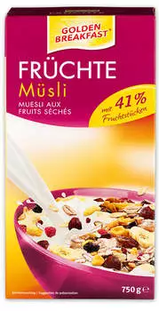 Golden Breakfast Fr&uuml;chte M&uuml;sli
