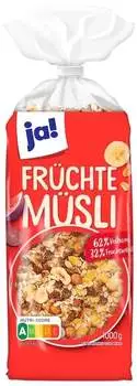 Ja! Fr&uuml;chte M&uuml;sli