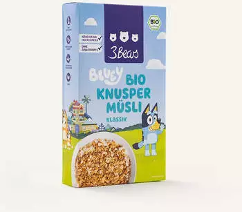 3 Bears Bluey Bio Knusper M&uuml;sli Kakao
