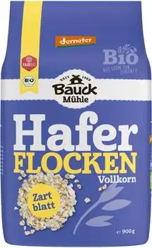 Bauck Mühle Haferflocken Zartblatt Bio Demeter 900g (301041)