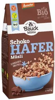 Bauck M&uuml;hle Hafer M&uuml;sli Schoko glutenfrei Demeter (485737)