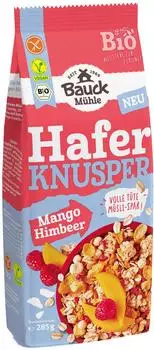 Bauck Mühle Hafer Knusper Müsli Mango Himbeere Bio glutenfrei (487738)