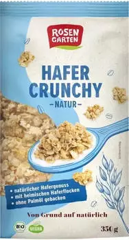 Rosengarten Hafer Crunchy Natur 350g
