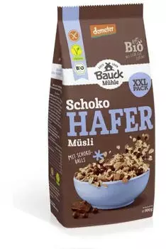 Bauck M&uuml;hle Hafer M&uuml;sli Schoko glutenfrei Demeter (900g)