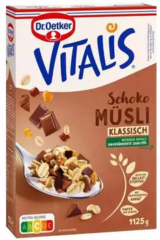 Dr. Oetker Vitalis Schoko M&uuml;sli klassisch (1125 g)