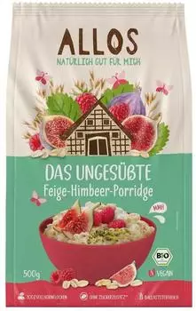 Allos Das Unges&uuml;&szlig;te Feige-Himbeer-Porridge 500g