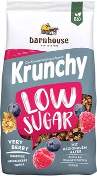 Barnhouse Krunchy Low Sugar Very Berry Bio 375g