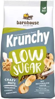 Barnhouse Bio Krunchy Low Sugar Crazy Nuts 375g