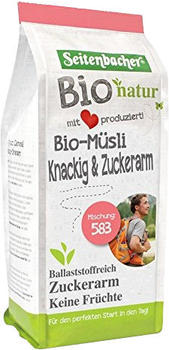 Seitenbacher Bio Müsli knackig & zuckerarm (500g)