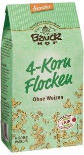 Bauckhof 4-Korn-Flocken ohne Weizen demeter (500g)
